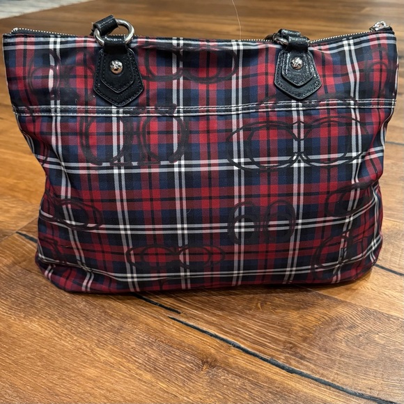 Coach Tartan Plaid Tote - Picture 2 of 12